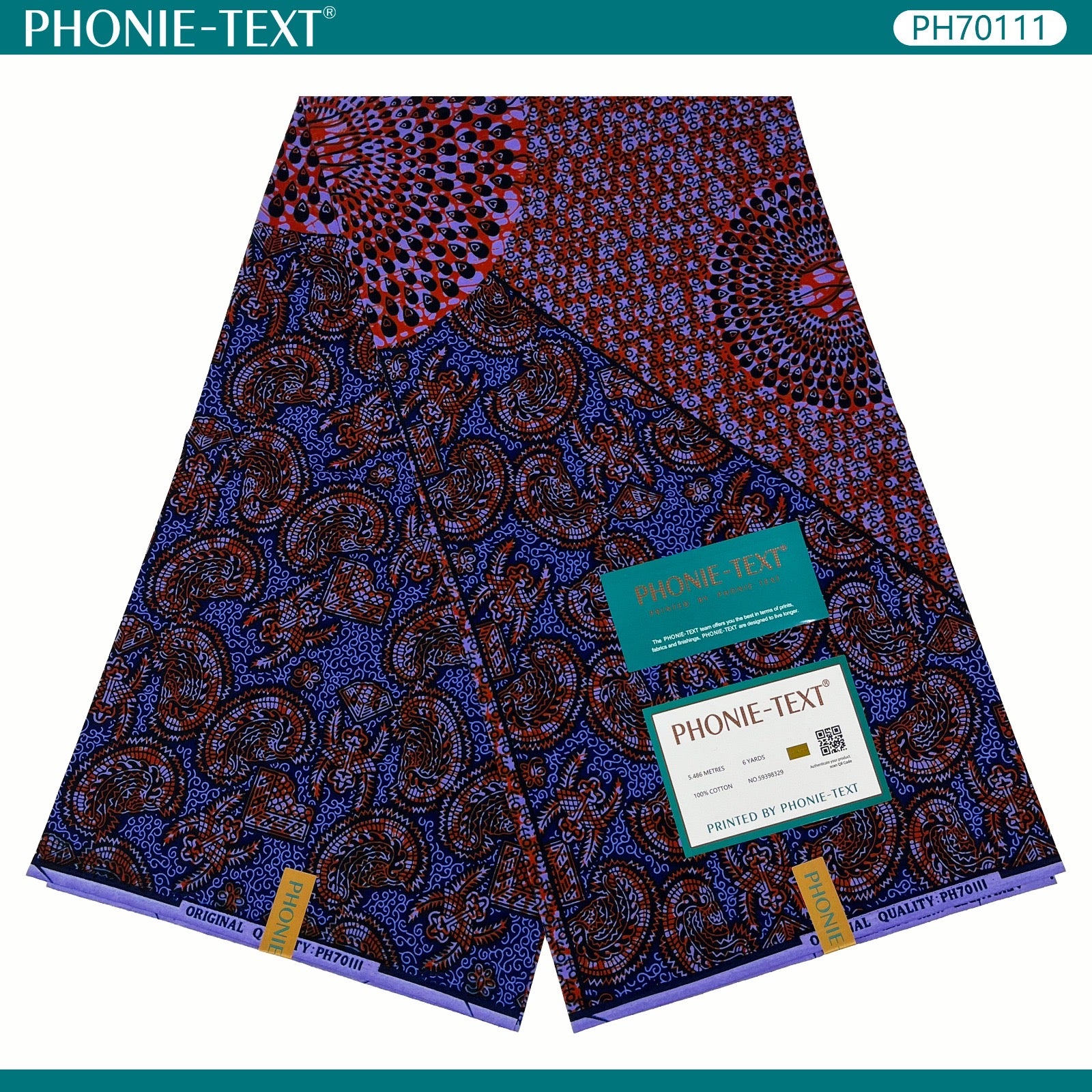 Pagne PHONIE-TEXT